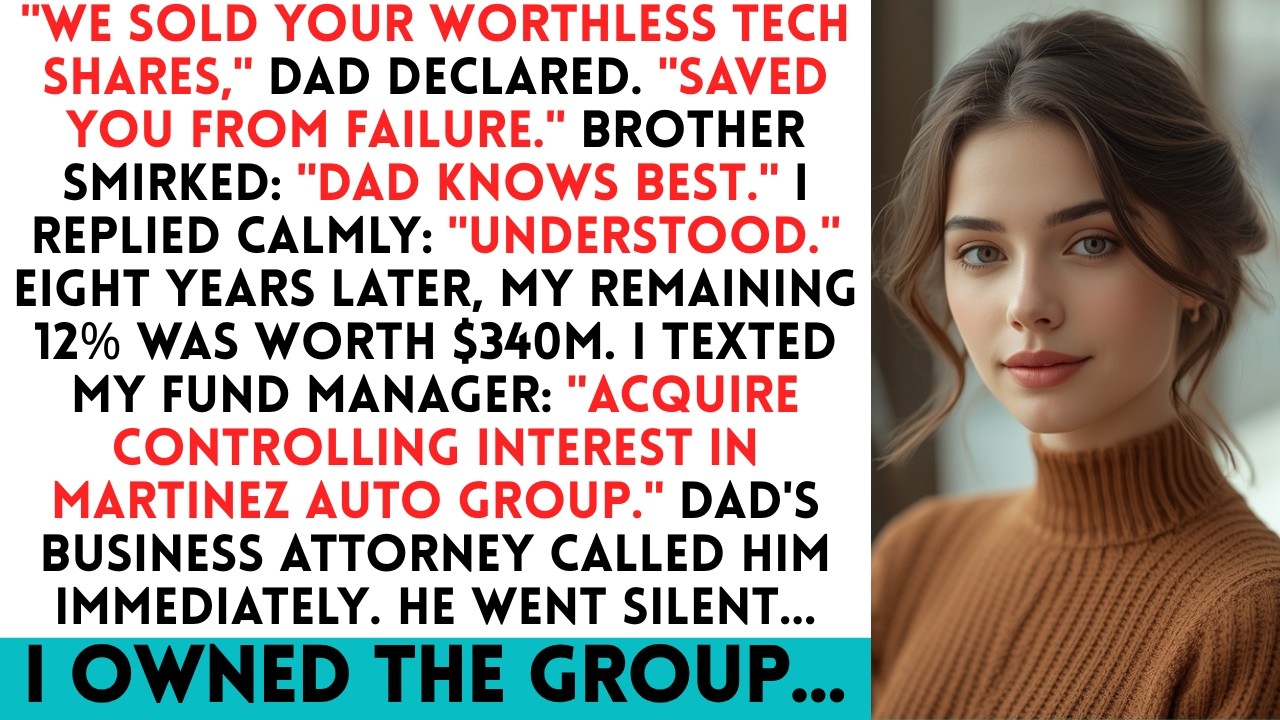 Dad Sold My Startup Shares 'For My Protection' Those Shares Fund His Company Now...