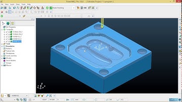 Autodesk PowerMILL Tutorial - 10 - roughing to finishing tutorial