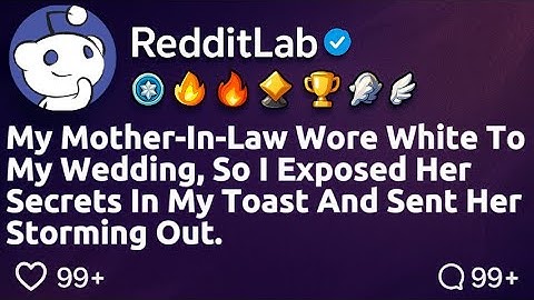 [FULL STORY] My mother-in-law wore white to my wedding, so I gave her a toast that turned her face..