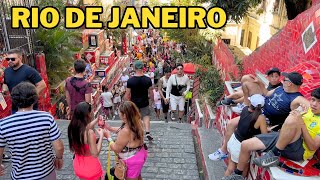 Saturday afternoon through the streets of Rio de Janeiro | Brazil 🇧🇷【4K】2024