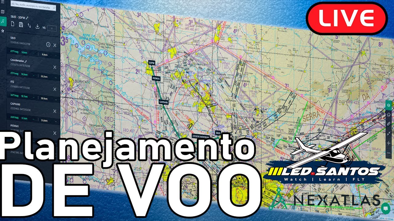 [LIVE] Planejamento de voo - feat NEXATLAS [SBJD - SBRP] - YouTube