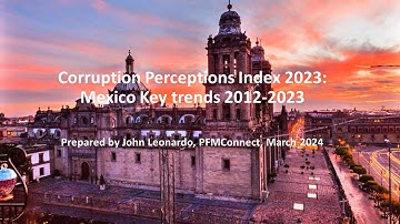 Corruption Perceptions Index 2023 Mexico key trends