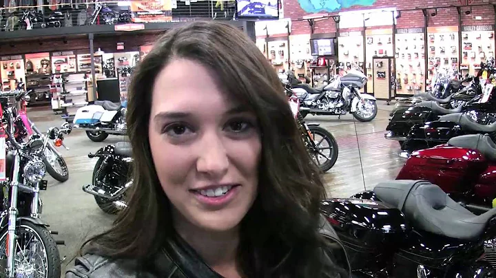 Samantha Loftus gets her Harley-Davidson