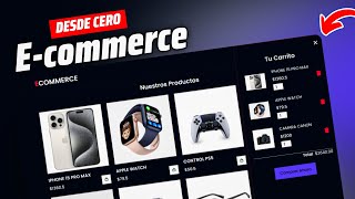 CREA un E-commerce DESDE CERO usando HTML, CSS & JS  | 2023