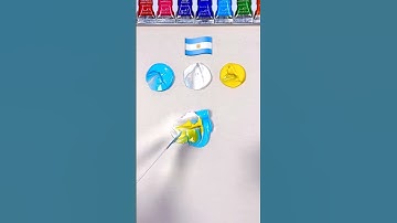 What color do mixed flags make?? #paintmixing #colormixing #satisfyingart #asmart #usa