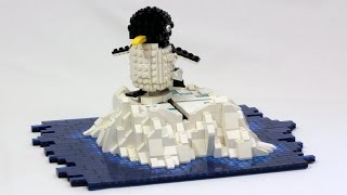 Skating Penguin LEGO Kinetic Sculpture