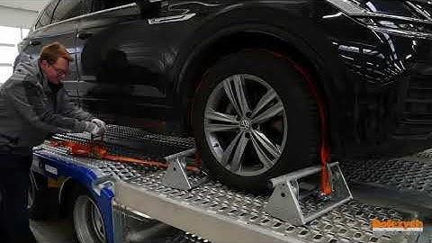 Manual: How to for car transport load securement with car lashing strap and new TensionController