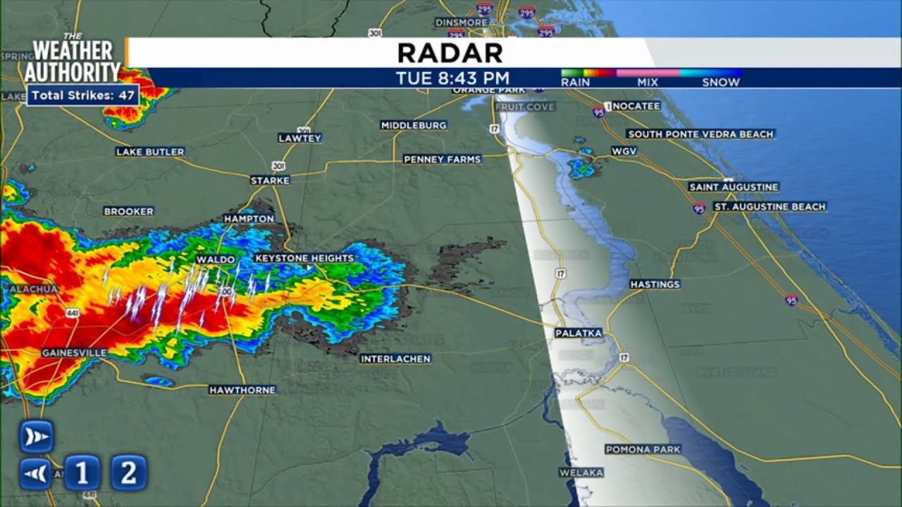 A few showers and storms tonight, more to come Wednesday - YouTube