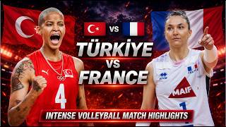 Turkiye vs France Epic Volleyball Highlights | Women's VNL 2026