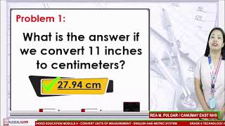 GRADE 8 TLE (MECHANICAL DRAFTING) (Q4  W4) CONVERT UNITS OF MEASUREMENT - ENGLISH AND METRIC SYSTEM