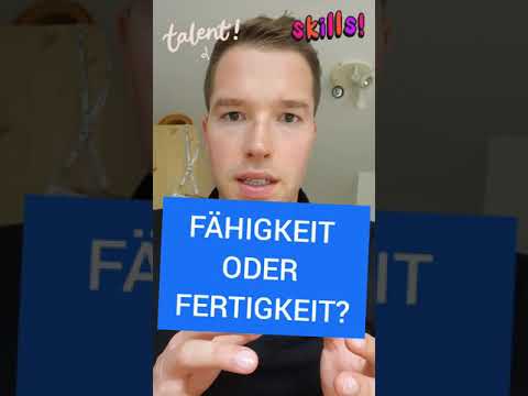 Video: In Fähigkeit oder Fähigkeit?