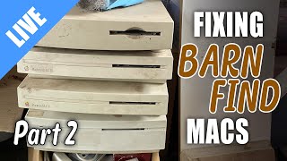 Repairing some more barn-find vintage Macs - Part 2 [LIVE]