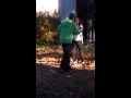 Abusive Young Couple at The Bus Stop