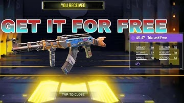 *NEW* AK-47 TRIAL AND ERROR FOR FREE | CALL OF DUTY MOBILE