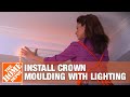 Install Crown Moulding With Lighting | Crown Moulding Ideas | The Home Depot