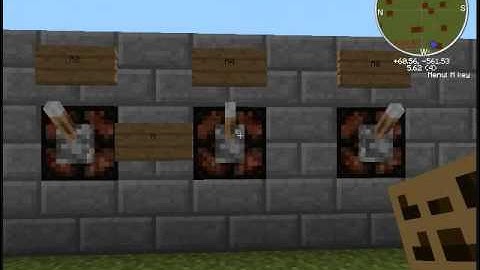 How to Make a 4-bit Redstone Calculator Part 1/6 Control Panel