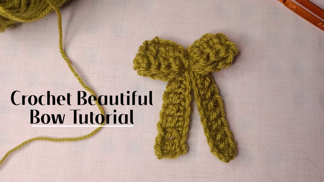 Crochet Bo Tutorial Beautiful Crochet Bow Tutorial π | Easy DIY Step-by-Step for Beginners ...