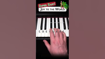 Thumbnail of Joy to the World - super easy piano tutorial! 🎄🎉🎹