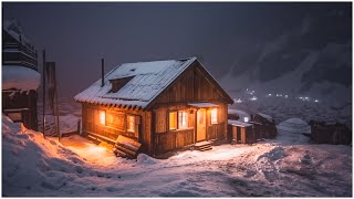 Heavy Blizzard Sounds┇Cold Howling Wind┇Cozy Winter Ambience & Frosty Snowstorm Sounds for Sleeping