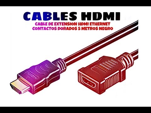 Cable Extension HDMI Macho A Hembra 5 M Negro