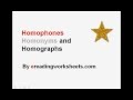 Homophones homonyms and homographs  common core reading instruction