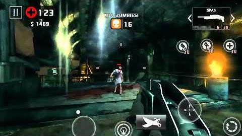 Dead trigger 2 spas & rocket launcher level 57 gameplay take no damage TDU 50+
