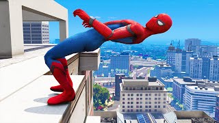 GTA 5 Spiderman Falling off Highest - Funny Moments & GTA 5 Gameplay Fails screenshot 5