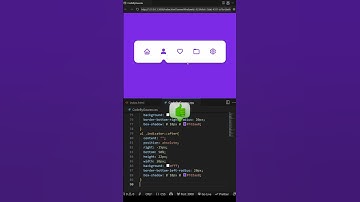 🔥 Sliding Indicator Navbar | HTML & CSS Magic! #webdevelopment #coding #htmlcss #shorts