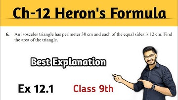 Class 9 Maths | Chapter 12 | Exercise 12.1 Q6 | Heron