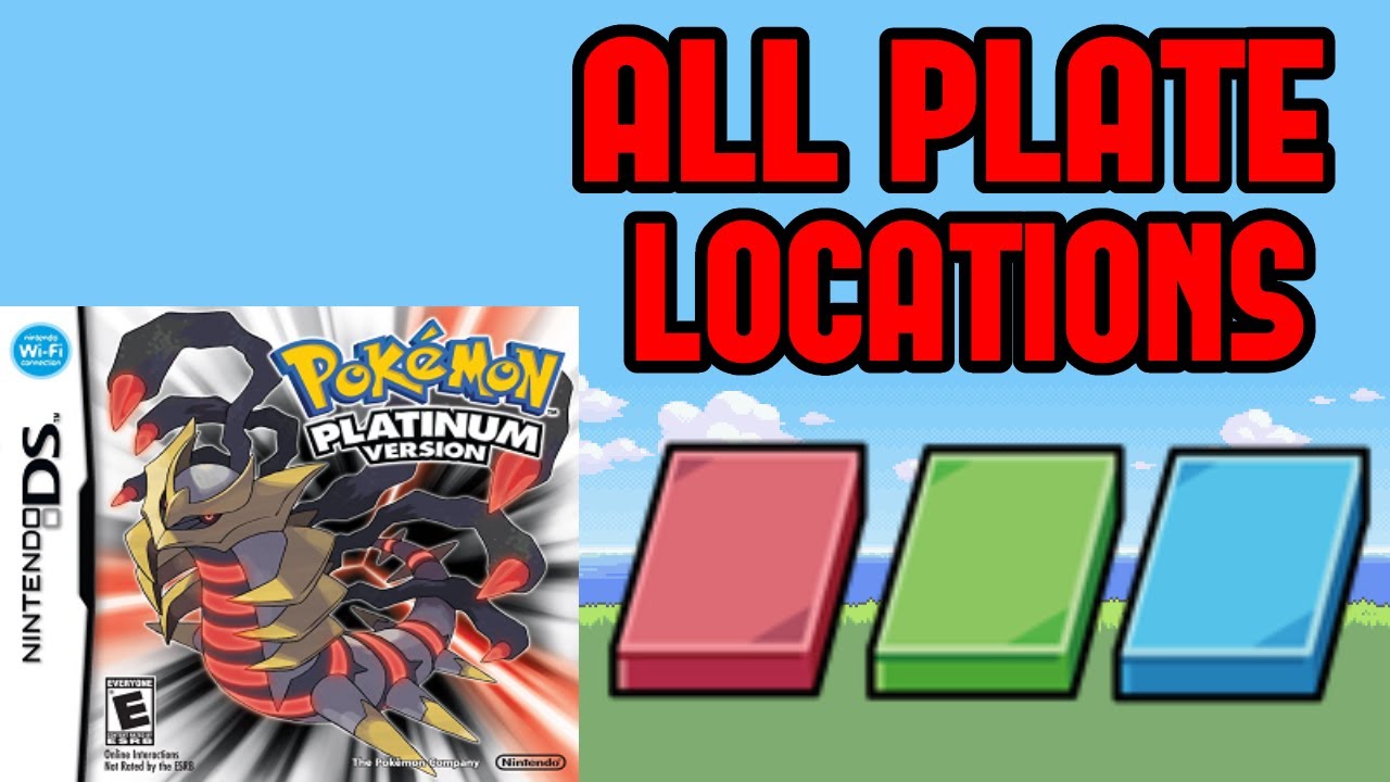 All Plate Locations Pokemon Platinum YouTube
