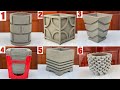 6 Projects to cast plant pots from cement -  Instructions on how to make the simplest and easiest to