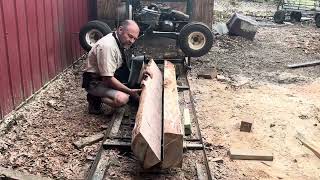Cutting “Bookmatched” Mantles from One Log