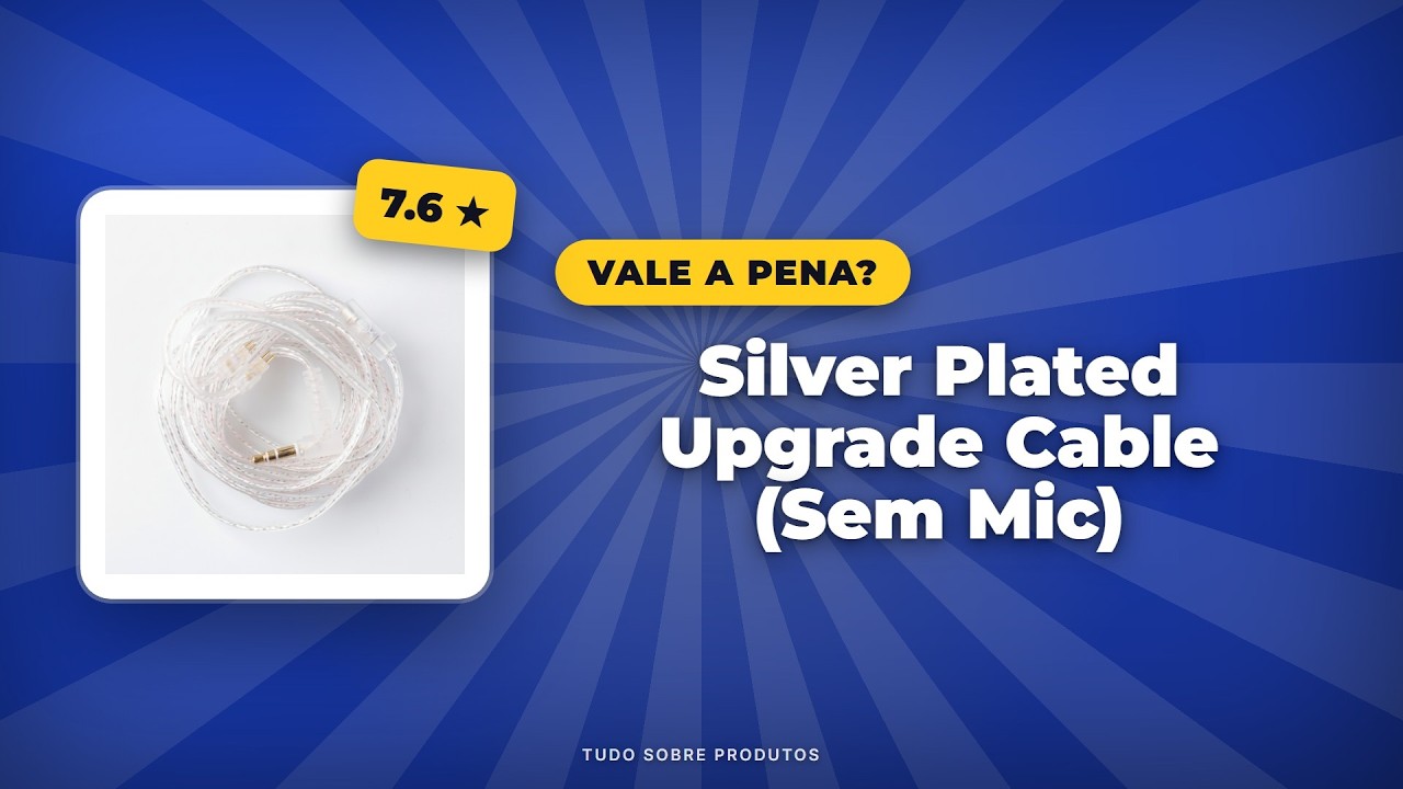 Capa: Upgrade de Áudio 2026: Silver Plated Cable (Sem Mic) - Vale o investimento?