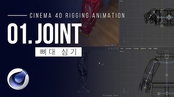 [Cinema 4D] 리깅 애니메이션 Part.01 - Joint (뼈대 심기)