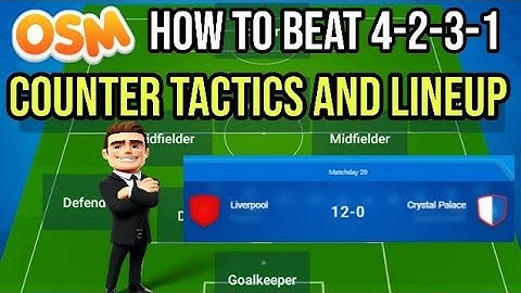 How to beat 4231 in OSM (Online soccer manager counter 4231)
