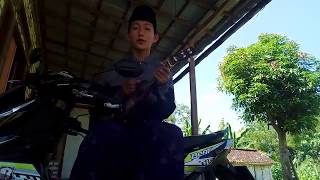Faiz adamy mencoba main gitar menyanyikan lagu ya habibal qolbi