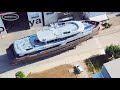 Superyacht relocation. BIG MOVEMENT AT BERING YACHTS SHIPYARD