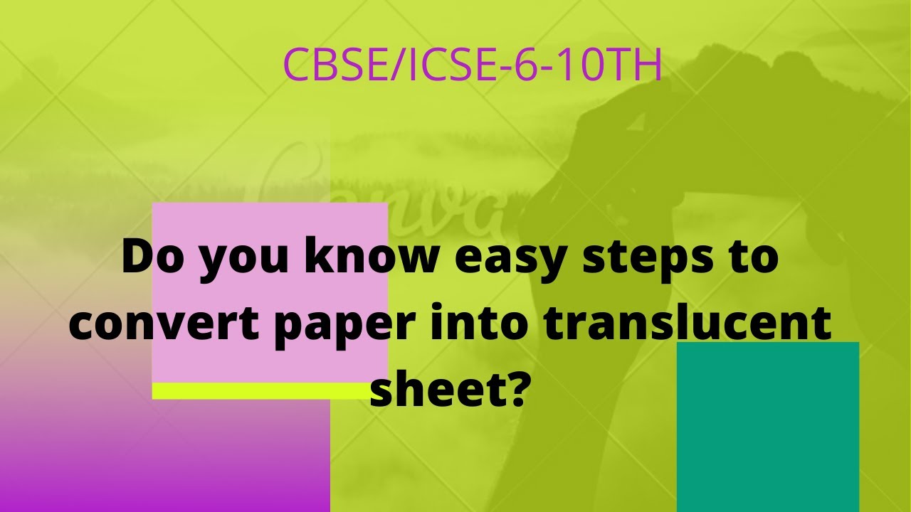 Activity of Transparent,translucent n Opaque materials