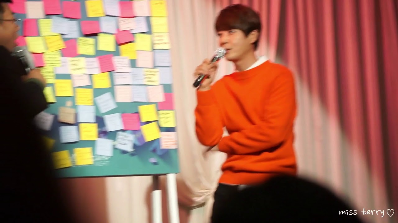 171103 신혜성 캠프 웰컴파티 - 학생팬 볼때 어때요?