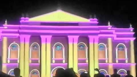 Mysore Dasara 2017 - 3D Light Show at Rangacharlu Memorial Hall