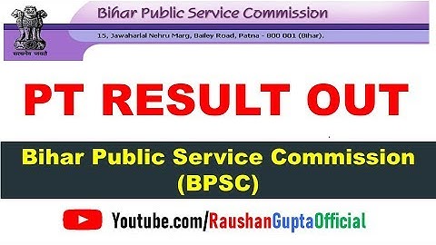 bpsc 65 pt result out || Bihar Public Service Commission (BPSC) 65th pt result out