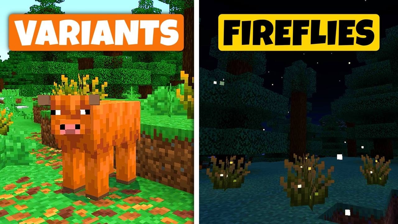 Minecraft 1.21.70.20 PREVIEW: Cow Variants, Fireflies, Leaf Litter, and ...