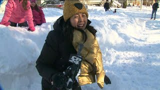 Kids enjoy another snow day
