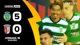 Resumo: Sporting 5-0 SC Braga - Liga Portugal bwin | SPORT TV