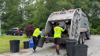 Harvey’s Growling Mack Garbage Truck Packing Heavy Summer Yard Waste