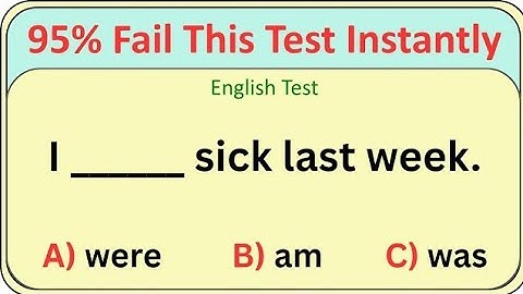English Grammar Quiz  | Only 5% Can Pass This Test Instantly 