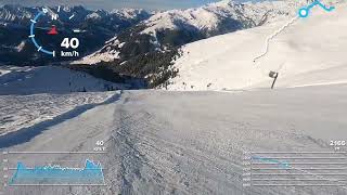 Arena Zillertal, Austria, black ski run 42, maybe the best ski piste in Gerlos.