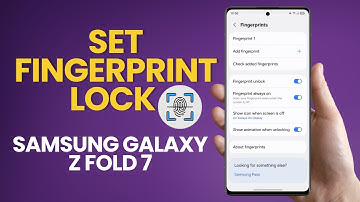 How To Set Fingerprint Lock On Samsung Galaxy Z Fold 7 | Complete Guide
