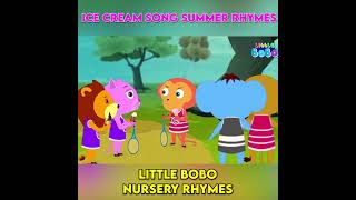 Ice Cream Song | Little BoBo Nursery Rhymes | Summer Season | Flickbox Kids  #shorts