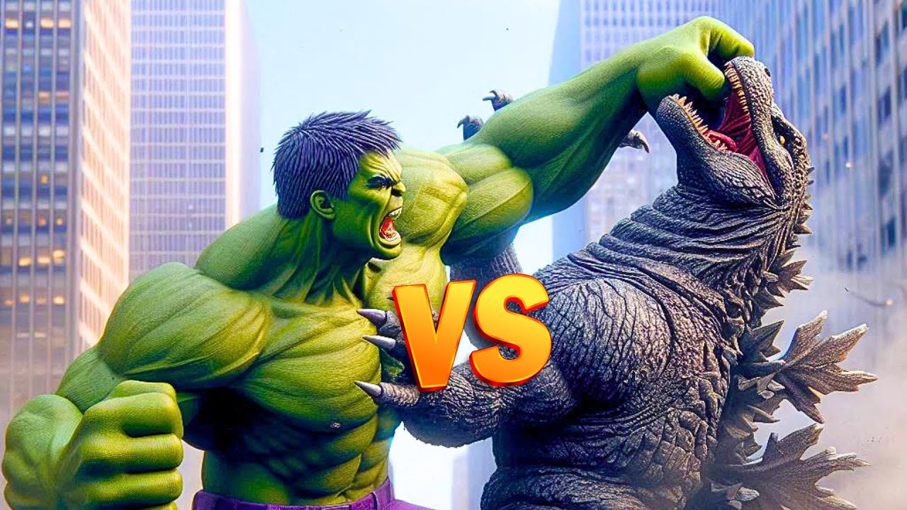 Superheroes as Good Samaritan 💥Hulk VS Godzilla🥊#marvel #avengers #hulk #godzilla